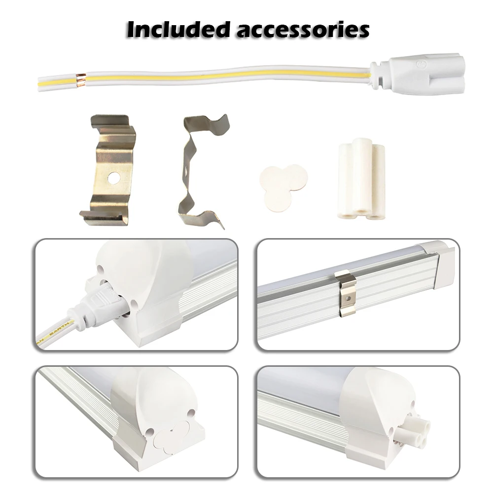 B2cLED СВЕТОДИОДНЫЕ Трубки T8 Интегрированы 600 мм Разъем Переключателя 48 Светодиодов