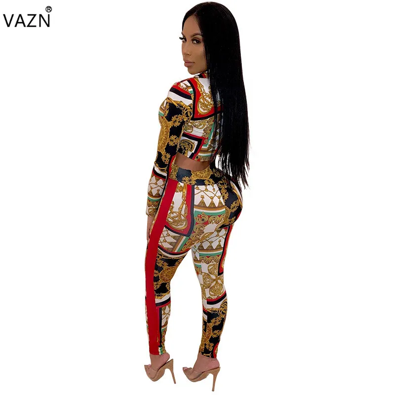 Женский комплект из 2 предметов VAZN винтажный Тонкий шифона с v-образным вырезом в