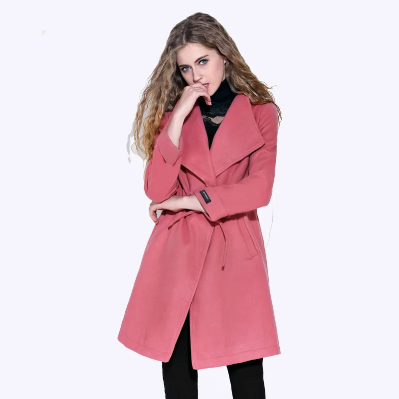 Плюс Размеры 3XL Для женщин зимнее пальто шерстяное Европейский кардиган 2018