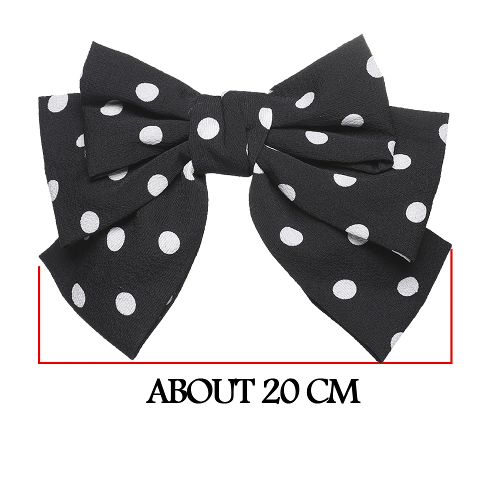 Женские и мужские заколки для волос AWAYTR красивые в горошек стиле ретро