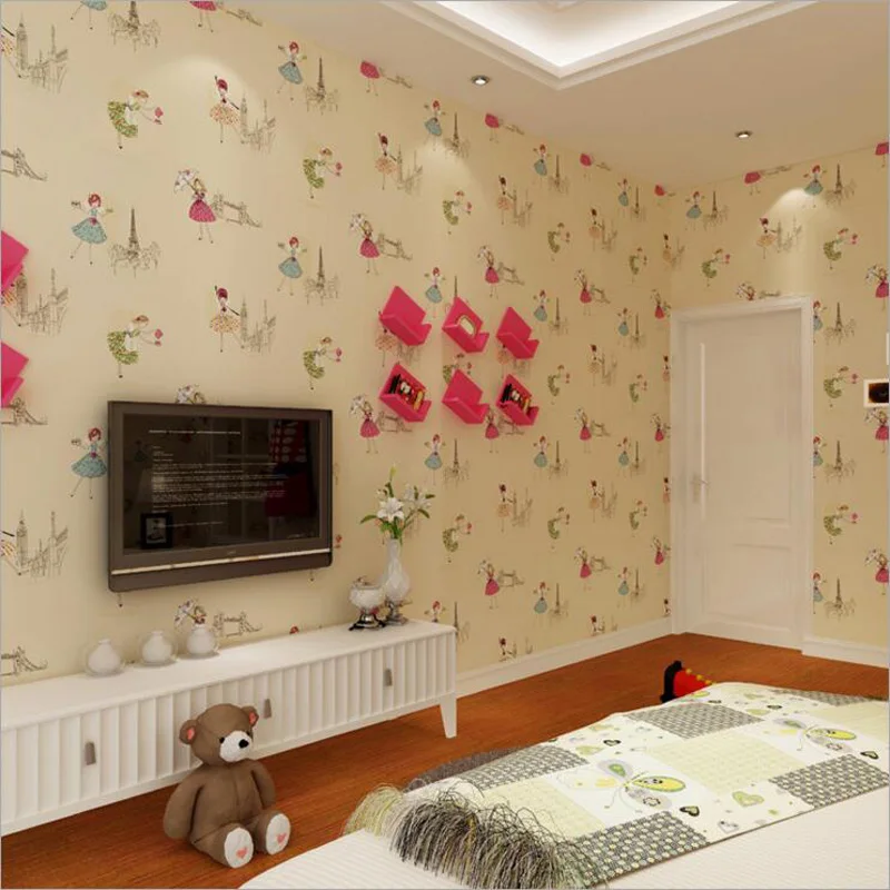 Q QIHANG печатные для детей мультфильм шаблон Нетканые Экологически чистые гостиная