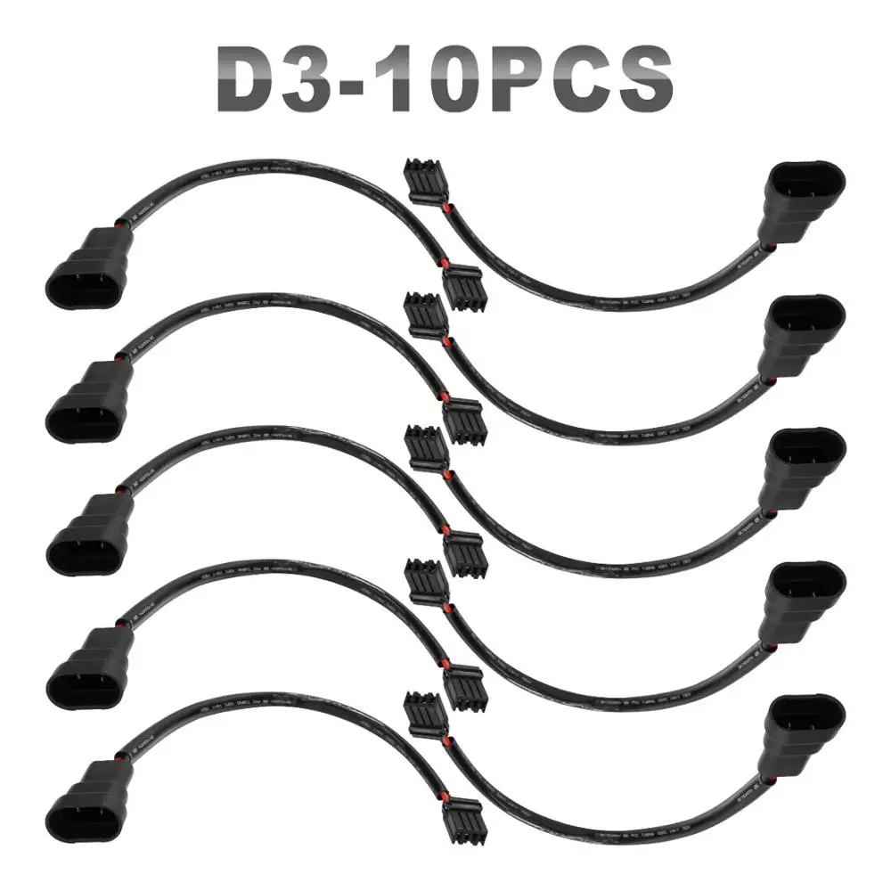 JGAUT 10 шт. автомобильный провод D1S D1R D4S D4R D3S D3R для O sram Panasonic Hela Mitsubishi противотуманные