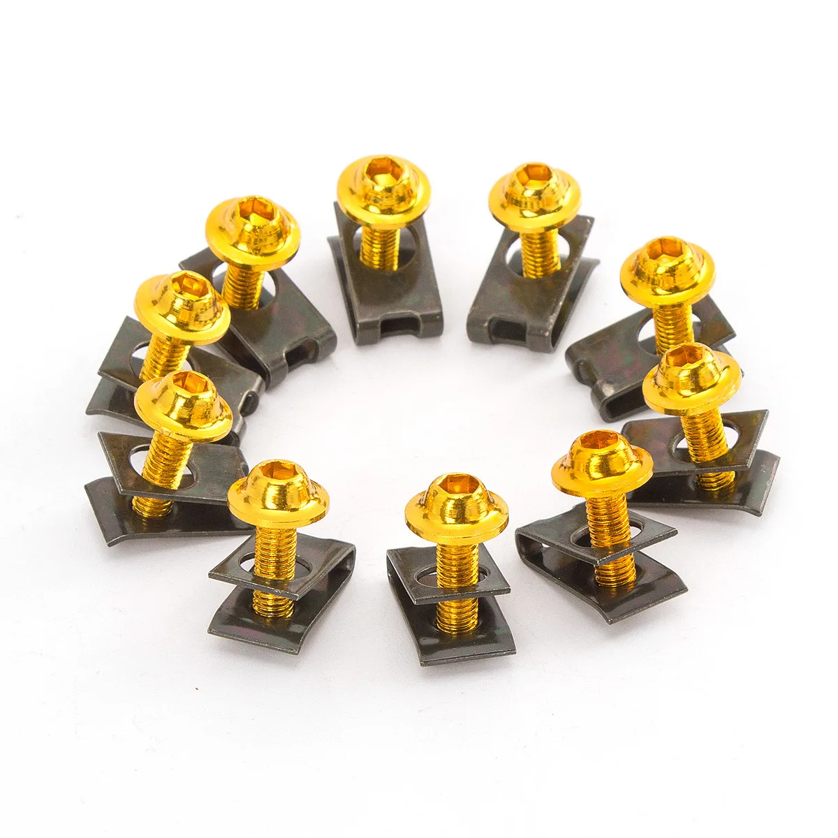 Болт 5 мм 10 шт. крепеж для мотоцикла обтекатель винт корпус болты универсальные