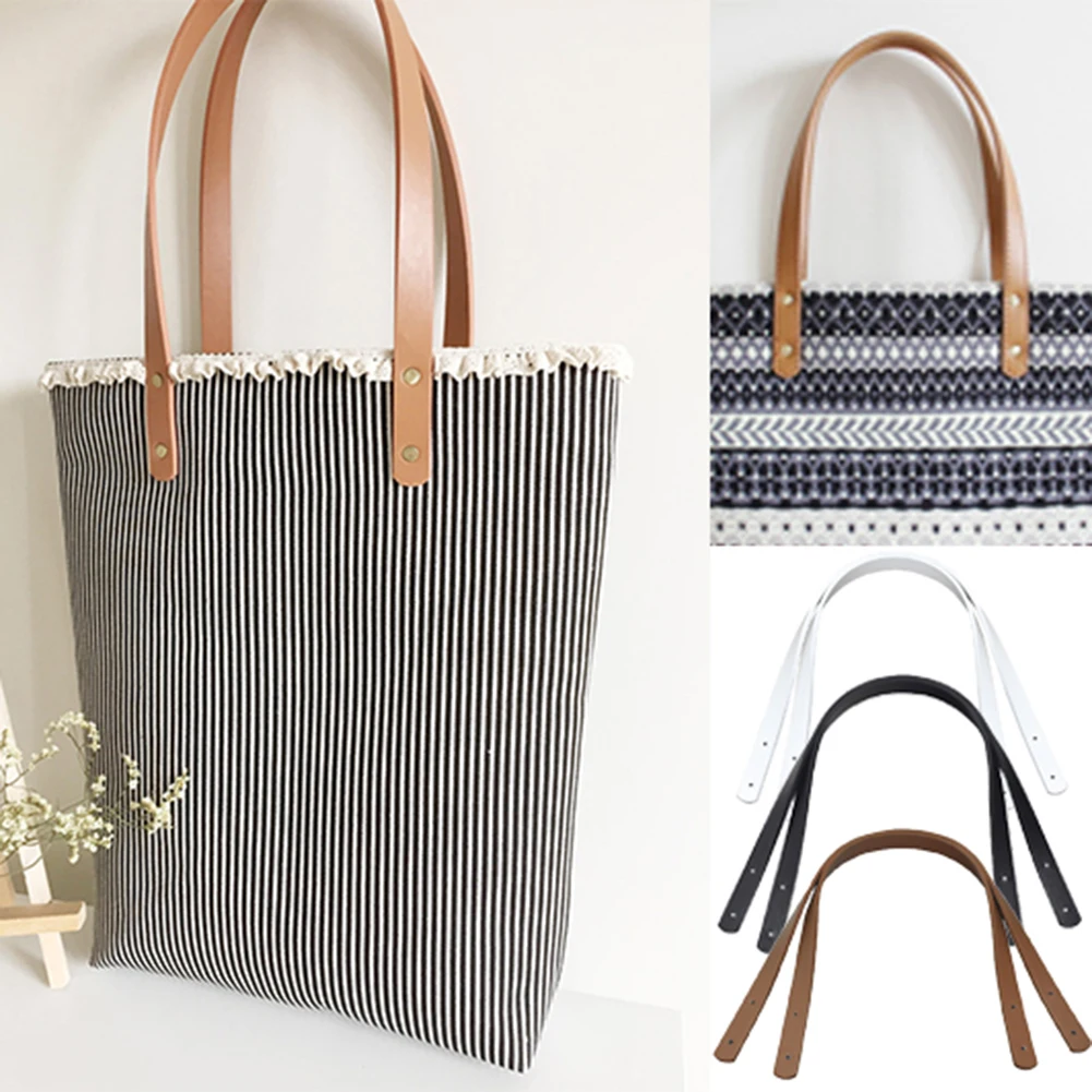 Женская сумка ручной работы из экокожи коричневая/черная 60 см|Детали и