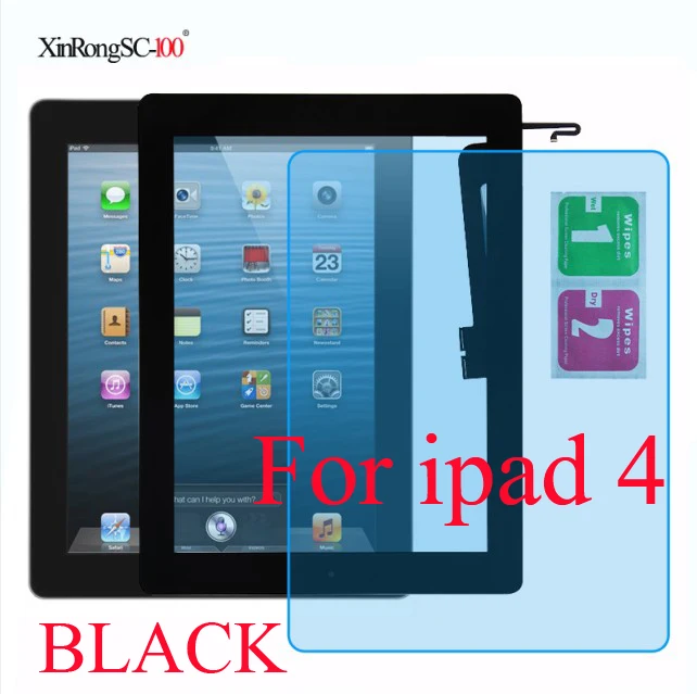3 Для iPad 3 3rd 4 4th Gen A1458 A1459 A1460 A1416 A1430 A1403 9," ЖК Внешний сенсорный экран дигитайзер передняя стеклянная панель+ клавишная кнопка - Цвет: 3