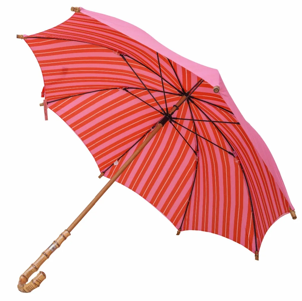 Прямой натуральный ротанговый Бамбук ручной работы деревянные зонтики 210T эпонж