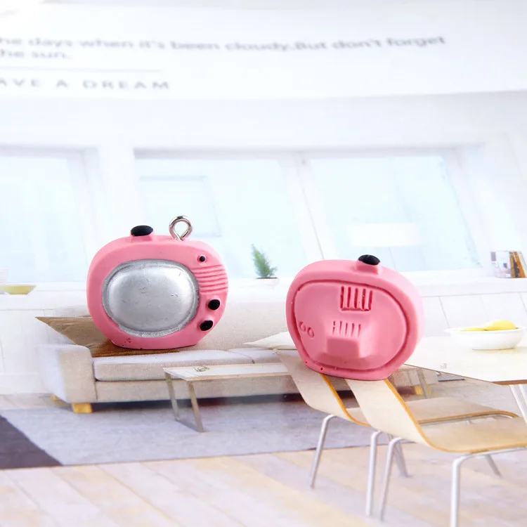 10 шт. 3D радио Вентилятор настенные часы Европейский риса Плита шармы из полимера