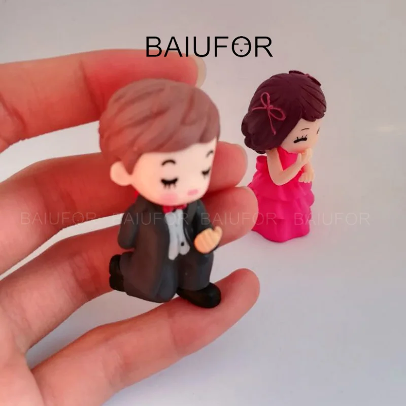 Миниатюрные фигурки для влюбленных пар BAIUFOR садовые миниатюрные террариума