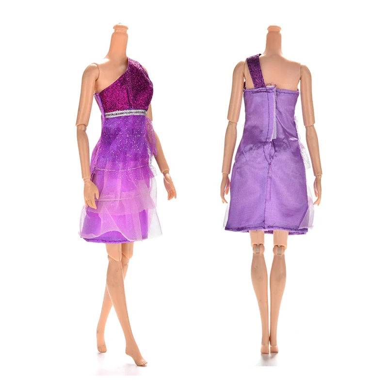 1 шт. Puper или розовое лет платье принцессы на 11 &quotкуклы мини одного плеча без