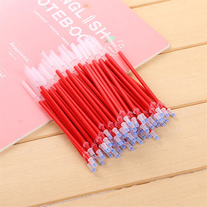 100 шт./лот корейский флэш картридж гелевая ручка набор для пополнения черный