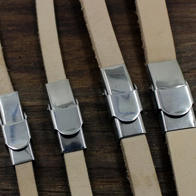 Плоские застежки из нержавеющей стали для ювелирных изделий соединители