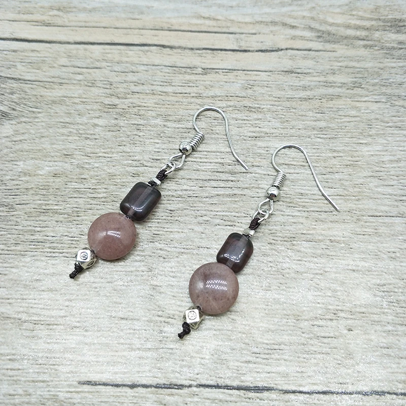 Youga новые цветные серьги из натурального камня овальные Бусы ручной работы