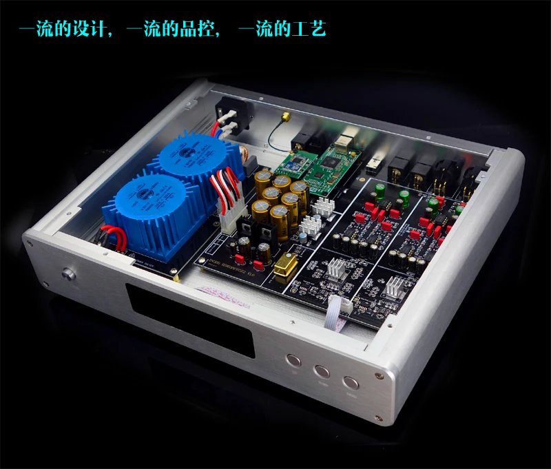 HiFi Dual ES9038PRO+ Amanero+ Bluetooth 5.0 DAC Decoder W/ 2x Talema transformer Support DSD256/PCM384K