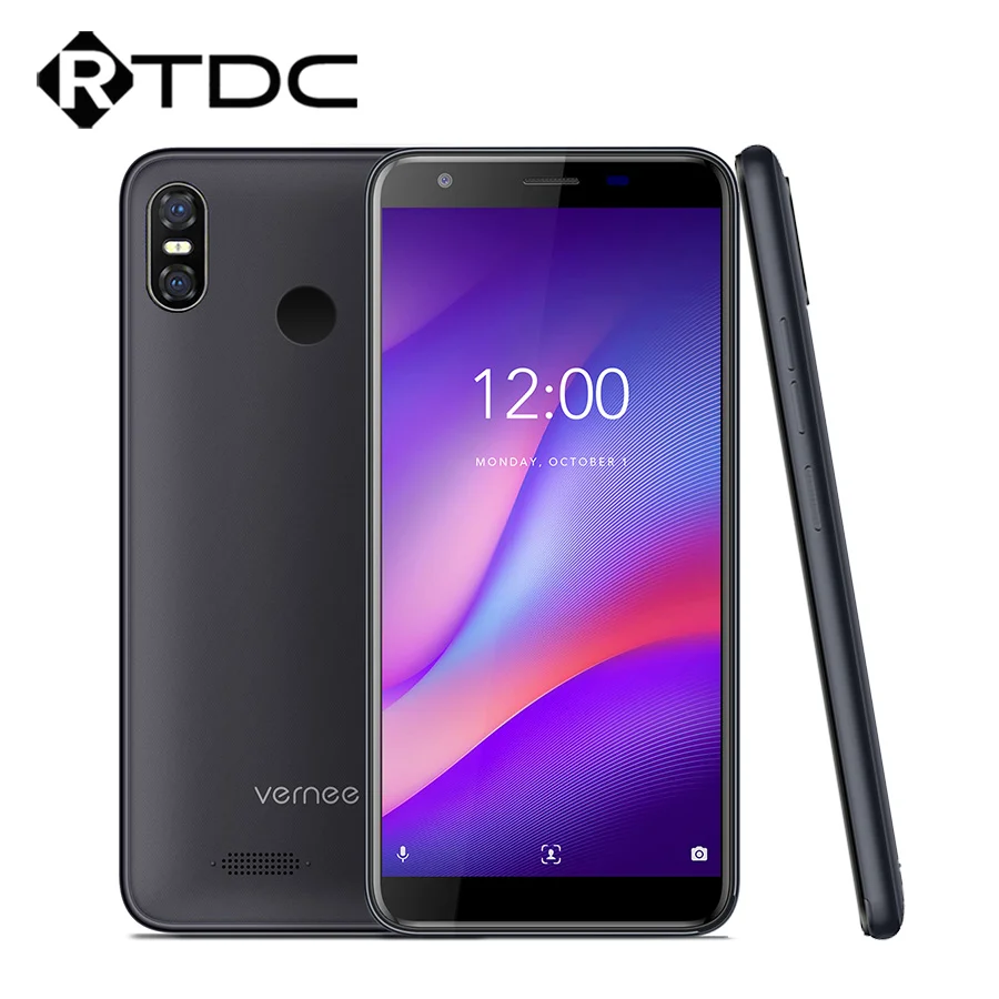 Мобильный телефон Vernee M3 5,5 ''18:9 HD+ Android8.1, 3 ГБ, 32 ГБ, четырехъядерный мобильный телефон, 3300 мАч, распознавание лица, отпечаток пальца, двойной 4G LTE смартфон