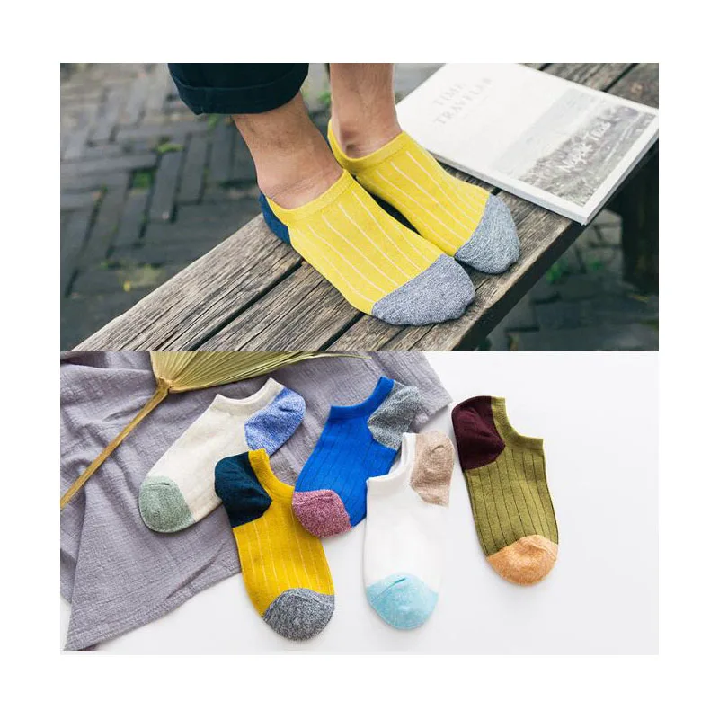 Карамельный цвет модные Форма Повседневное Для Мужчин's Носки для девочек
