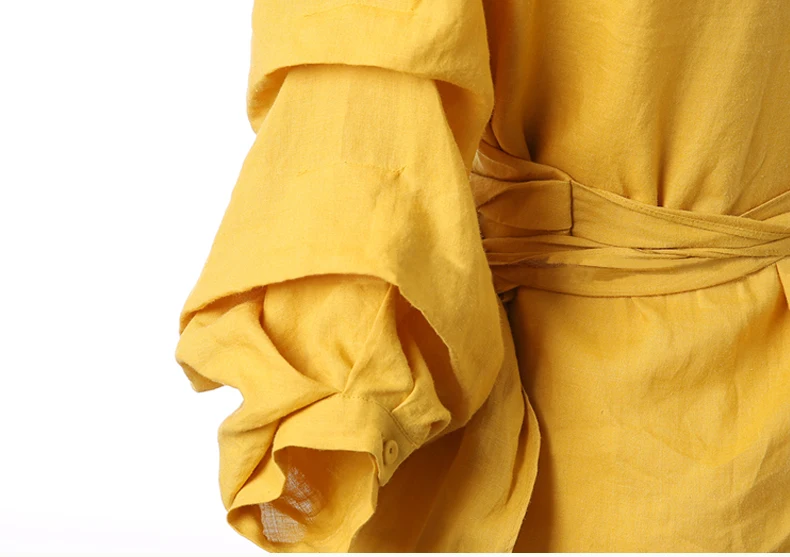 Женская Повседневная Блузка SMTHMA золотистая блузка с рукавами фонариками и