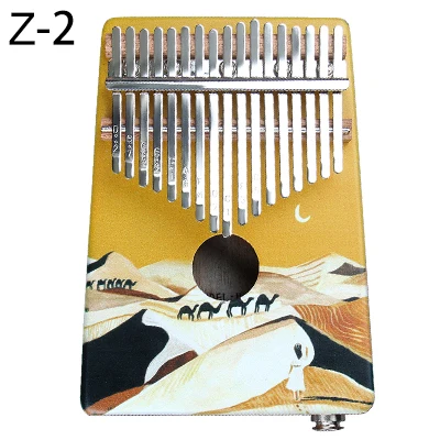 2 Фортепиано с 17 клавишами Kalimba, высокое качество, дерево, красное дерево, корпус, большой палец, фортепиано, музыкальный инструмент, калимба, аксессуары с аудио входом - Цвет: 2