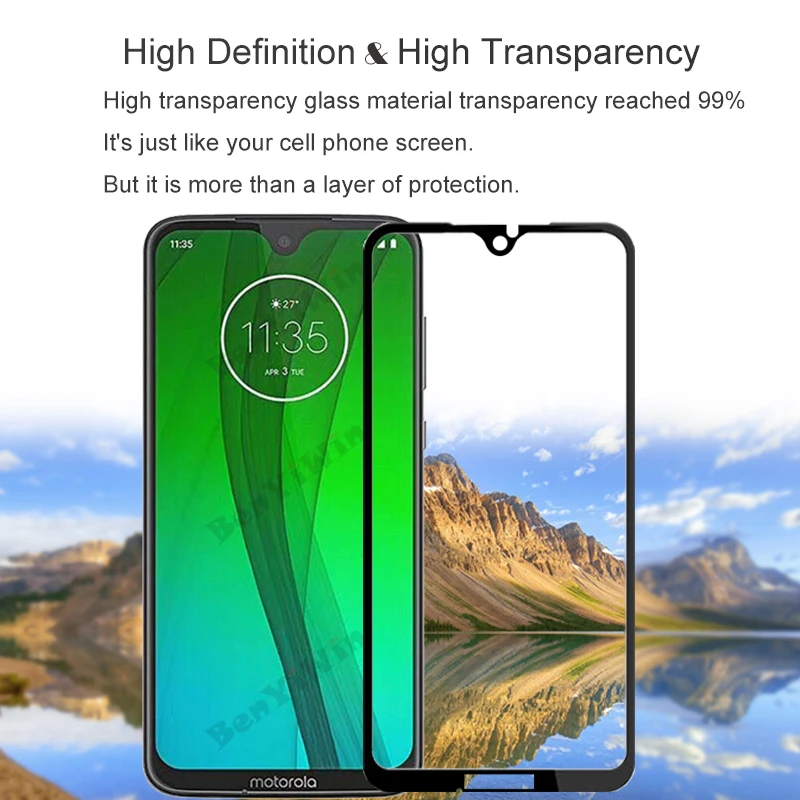 2 шт. Защитное стекло для Motorola Moto G7 6 20 дюйма|Защитные стёкла и плёнки телефонов| |