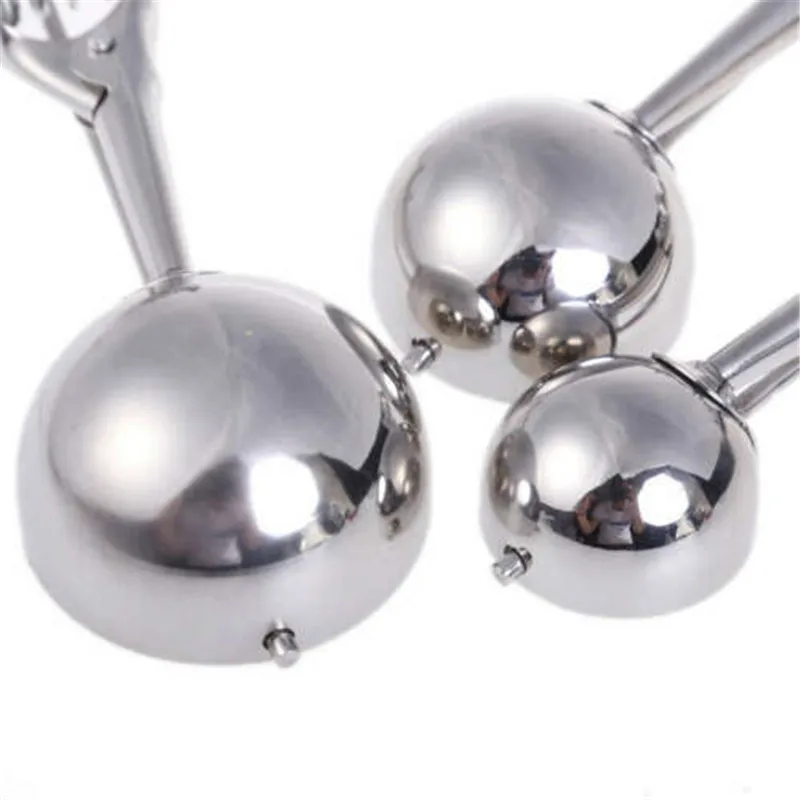 США 3 шт. нержавеющая сталь Мороженое Совок Ложка Дыня Баллер Маленький Средний