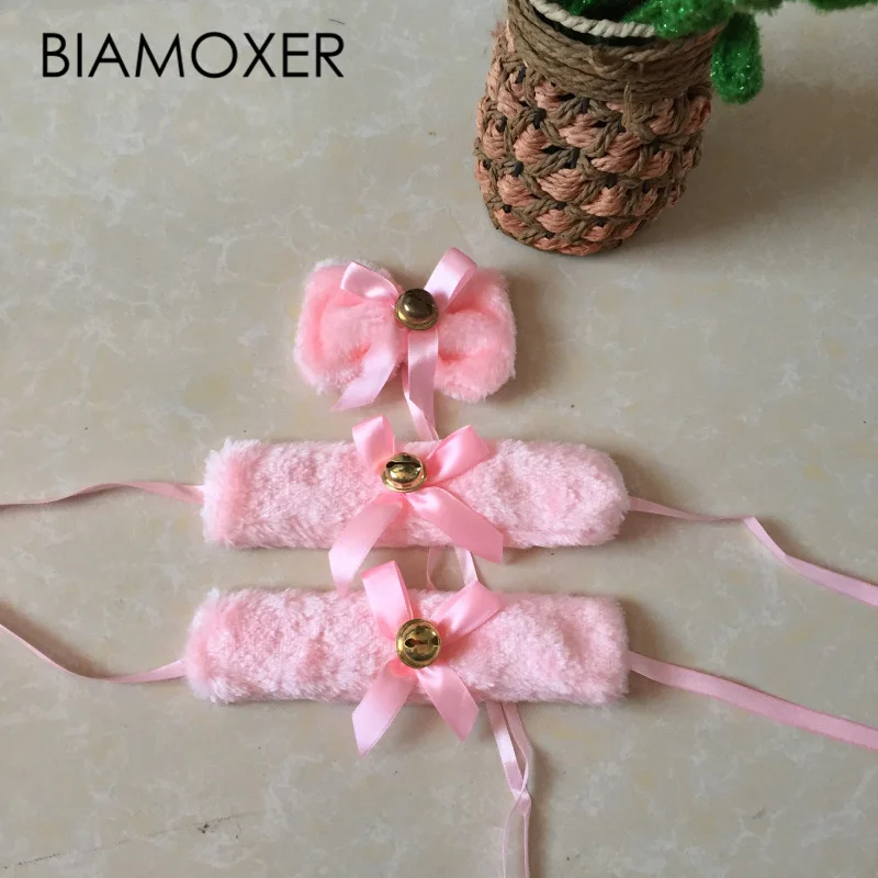 Аксессуары для косплея женский плюшевый браслет-колокольчик в виде кошки