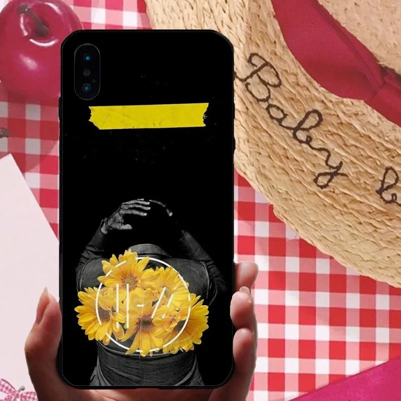 TPU Черный мягкий чехол для телефона Twenty One Pilots для iphone XS MAX XR 7 8 8plus 6s X Fundas 21 Band collage Coque Fundas Shell Capa - Цвет: TPU