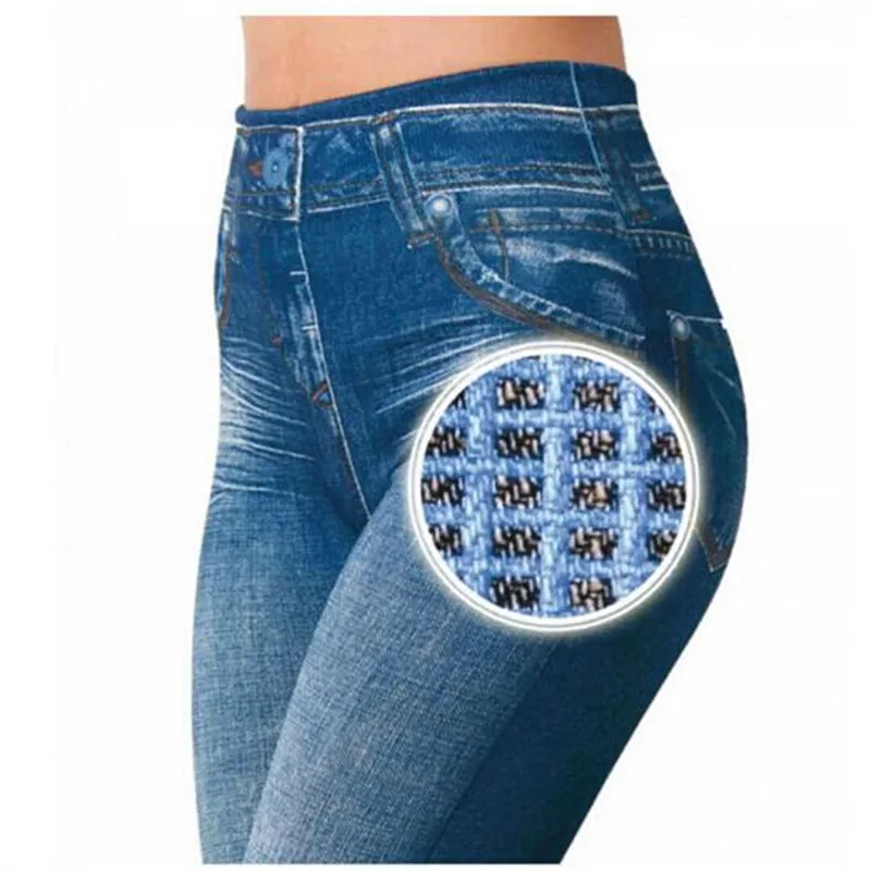 2017 модные женские брюки плюс размер Стрейчевые обтягивающие джинсы с карманами и