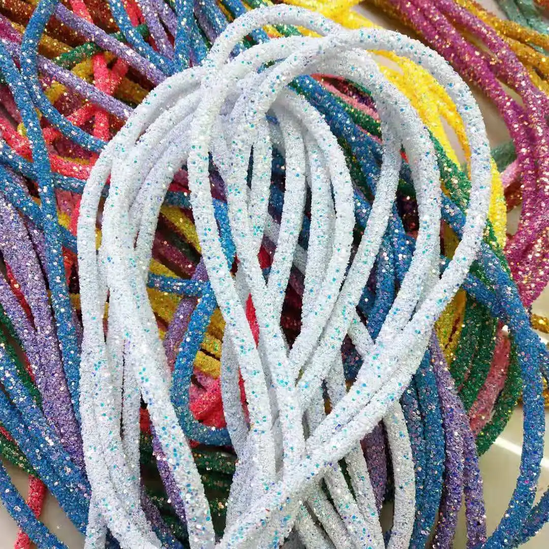 White 3 метра блестки, блестящая нить для обуви, заколки для волос, сумки, колпачки, блестки для рукоделия, аксессуары для украшения - Цвет: White