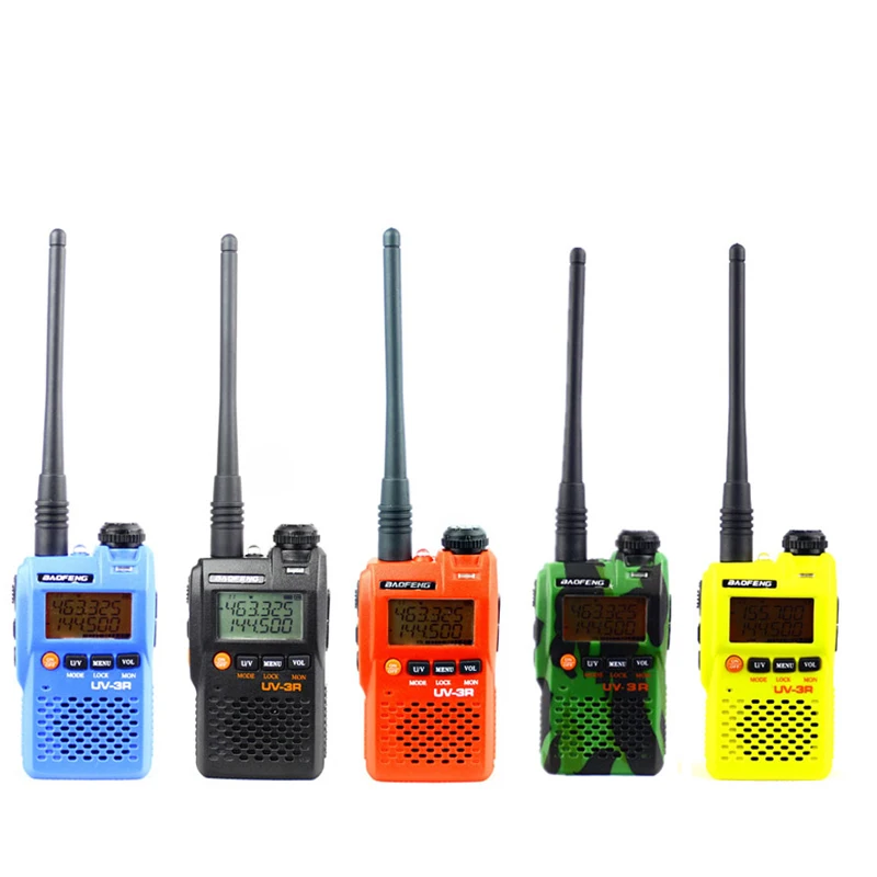 2 шт BaoFeng UV-3R обновленная версия дальний беспроводной портативный WalkieTalkie двойной дисплей профессиональный двухдиапазонный ЖК-дисплей