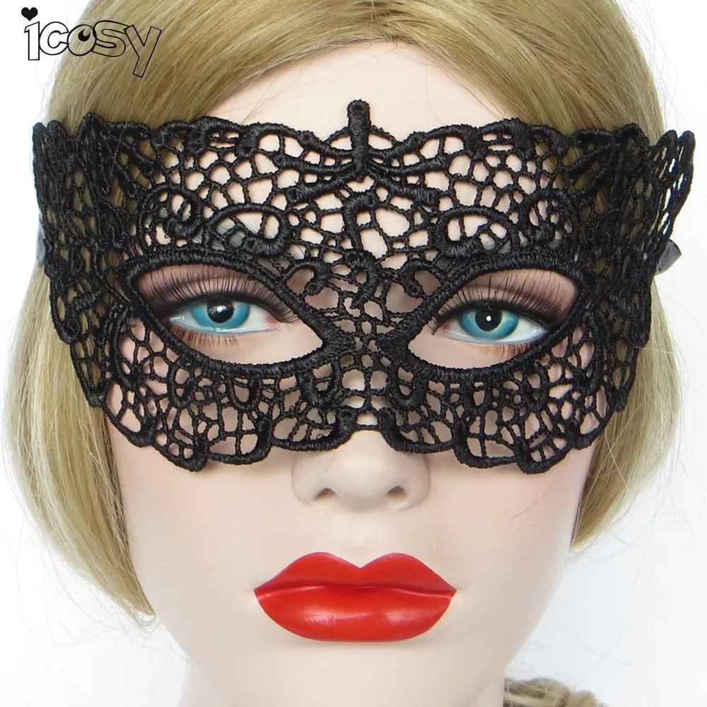 1 шт. Черный Кружева Eye Mask Halloween Masquerade Венецианские Маски Необычные Платья Костюм