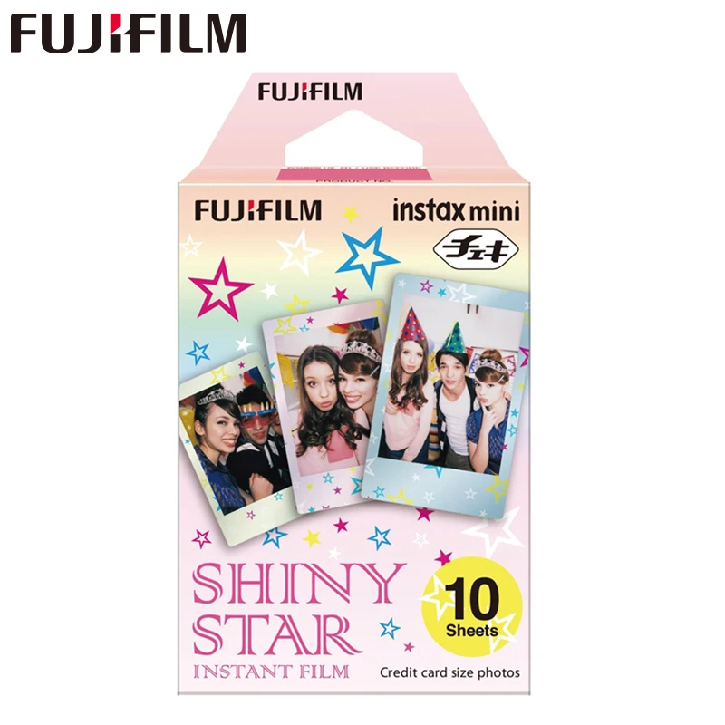 Оригинальная пленка Fujifilm Fuji Instax Mini 8 Shiny Star Prints 10 листов для камер моментальной печати 7 7s 8 9 50s 7s 90 25 Share SP-1 2 3