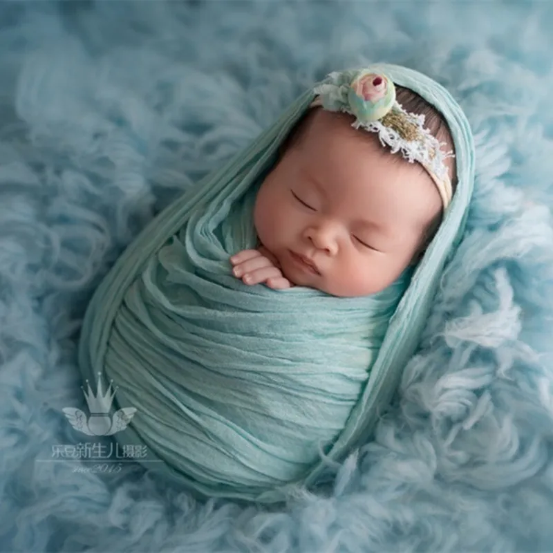 

Newborn Cotton Crinkle Wrap Baby Photography Props