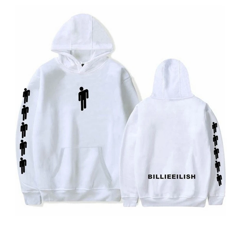 Новые мужские/wo мужские толстовки Billie Eilish танцевальный принт головной убор