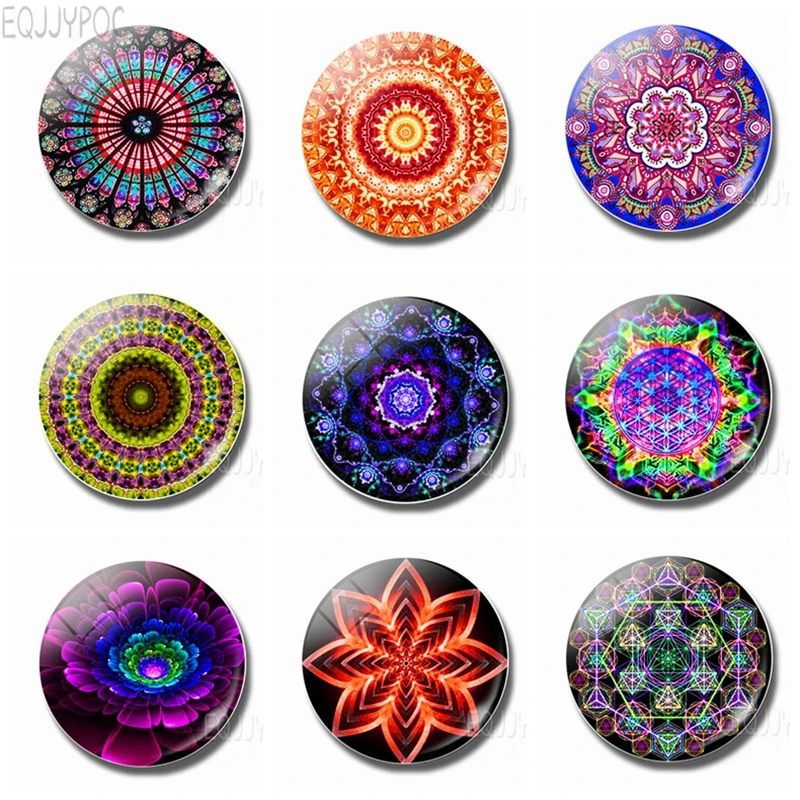 Магнитные наклейки в виде цветов для холодильника буддистском стиле 1 шт. 30 мм