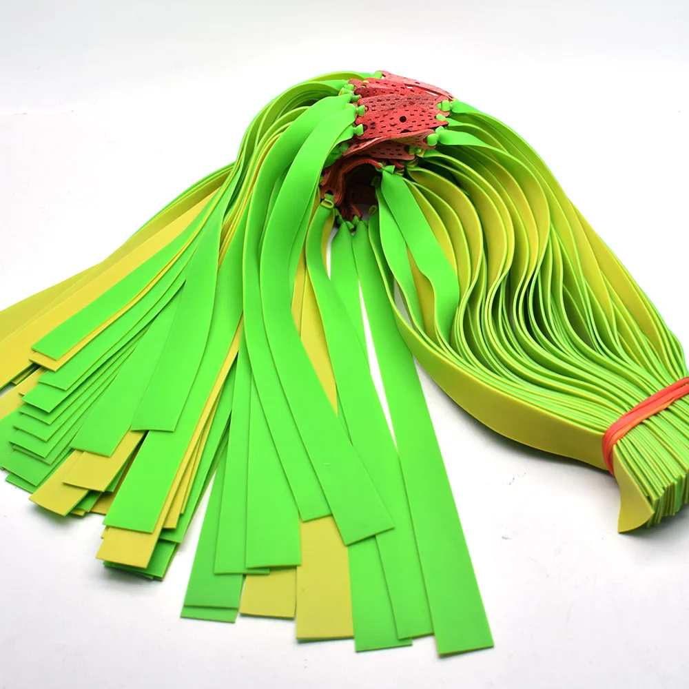 10 шт. 1 2 мм двойной Цвет плоский Рогатка c резиновой лентой Охота мощная Отдых на