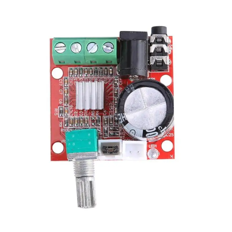12 В Mini Hi Fi PAM8610 плата аудио стереоусилителя TDA2030 2X10W двухканальный модуль класса
