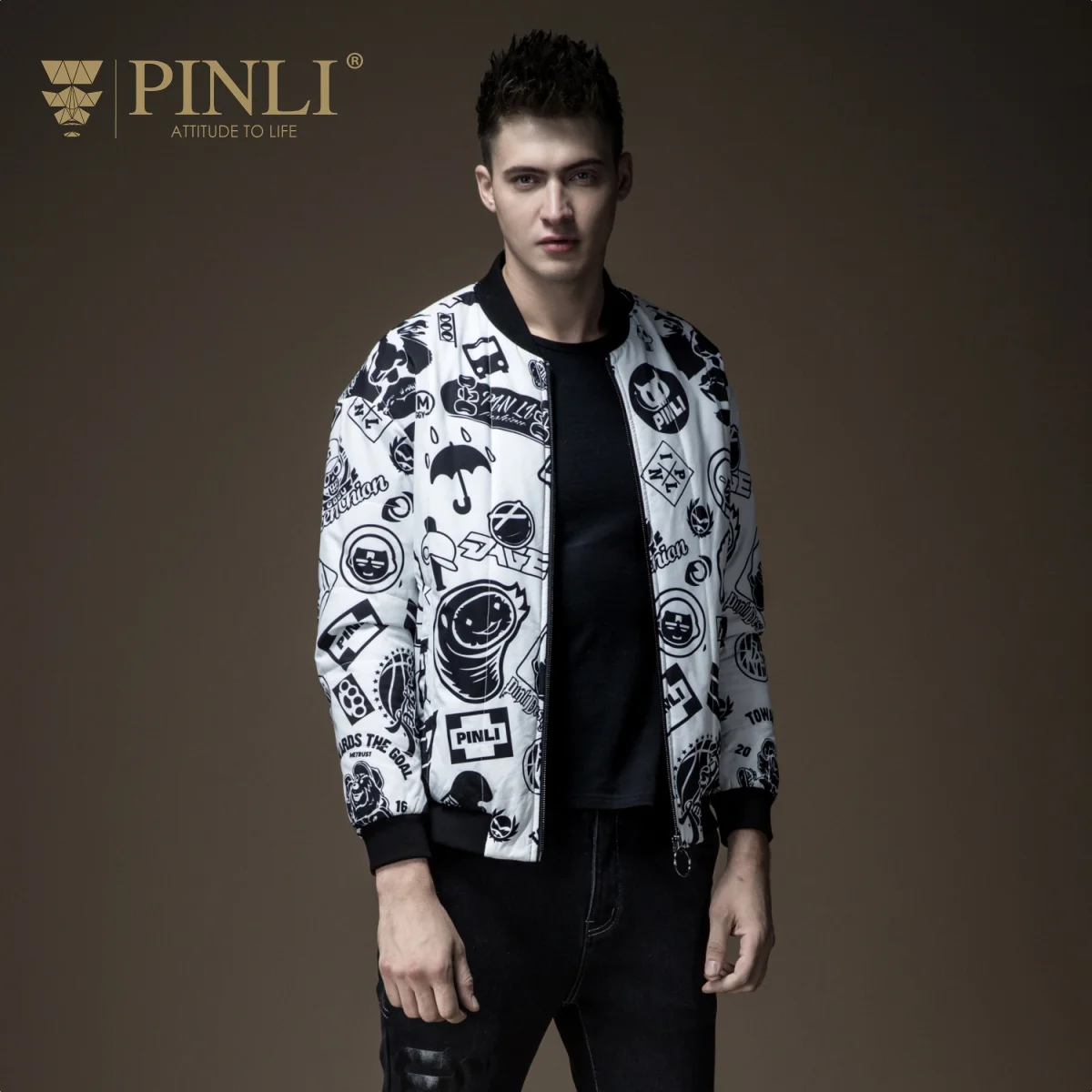 Мужская зимняя куртка новинка настоящая Pinli Pin Lai осенняя мужская одежда платье