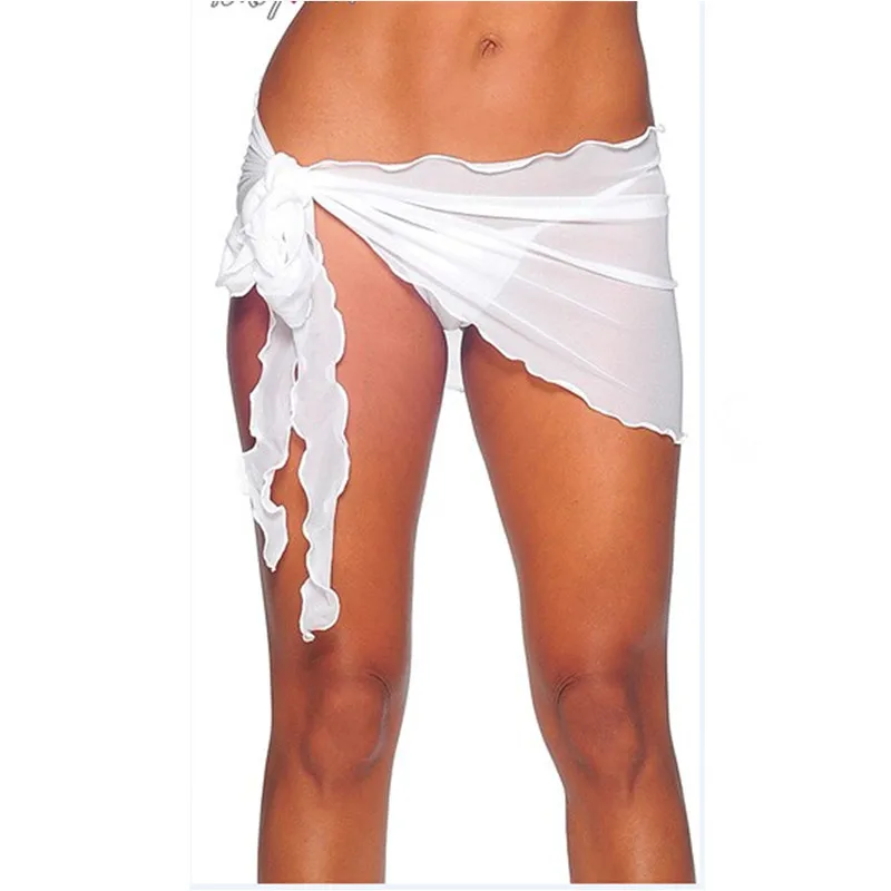 Летняя накидка Пляжная Женская юбка женские юбки бикини парео с оборками