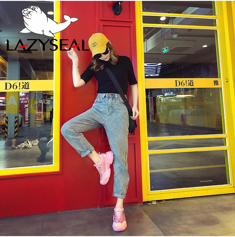 LazySeal/сетчатая дышащая обувь; женские кроссовки; дышащие кроссовки на платформе; женские ботинки на шнуровке; женская обувь; кроссовки; chaussure