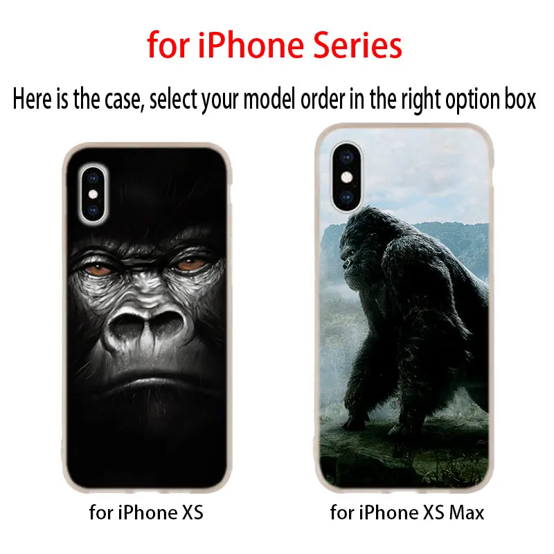 Gorilla силиконовый мягкий чехол для iPhone 11 12 Pro X XS Max XR iphone 8 7 6 Plus 5 5s SE 2020 | Мобильные