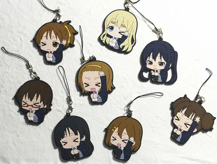 4 шт./компл. аниме K ON! Фигурки Hirasawa Yui Akiyama Mio Tainaka Ritsu Адзуса Накано ПВХ фигурки