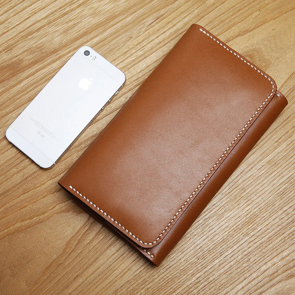 Кошельки LANSPACE мужские из натуральной кожи бумажники ручной работы от известного