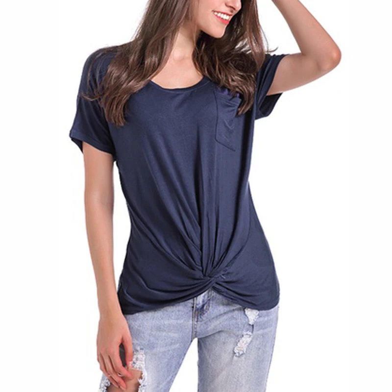 Leo Rosi 2018 женская летняя футболка с круглым вырезом и коротким рукавом свободная