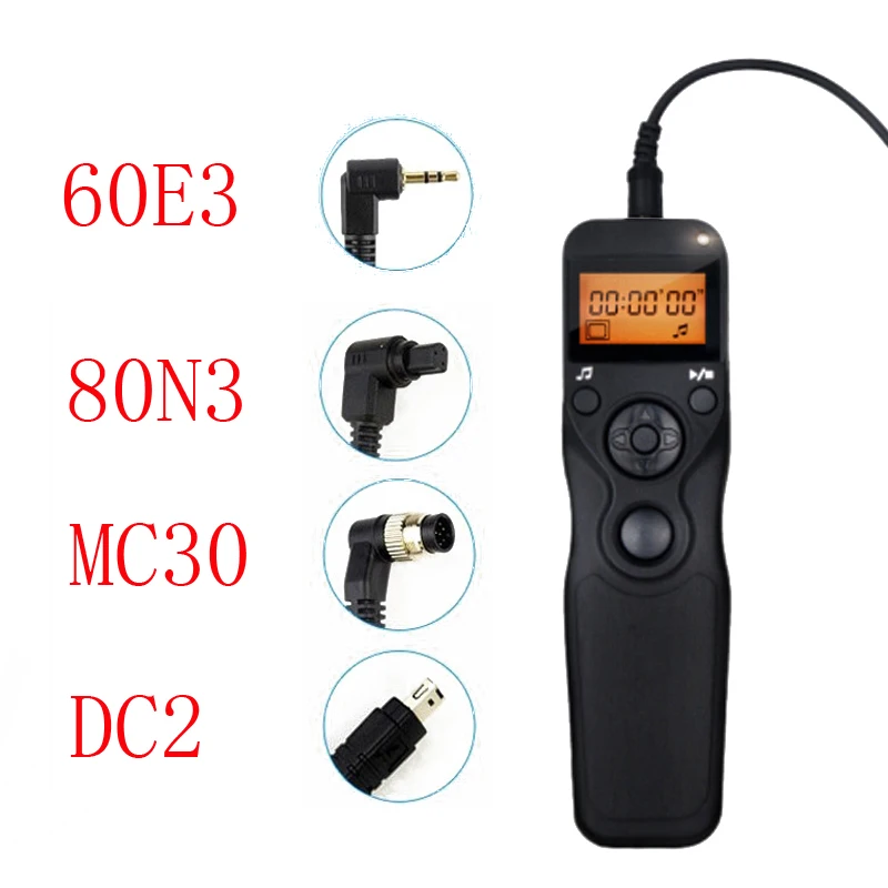 

MC30 DC2 60E3 80N3 Remote Shutter Release Control cord for Canon Nikon DSLR camera