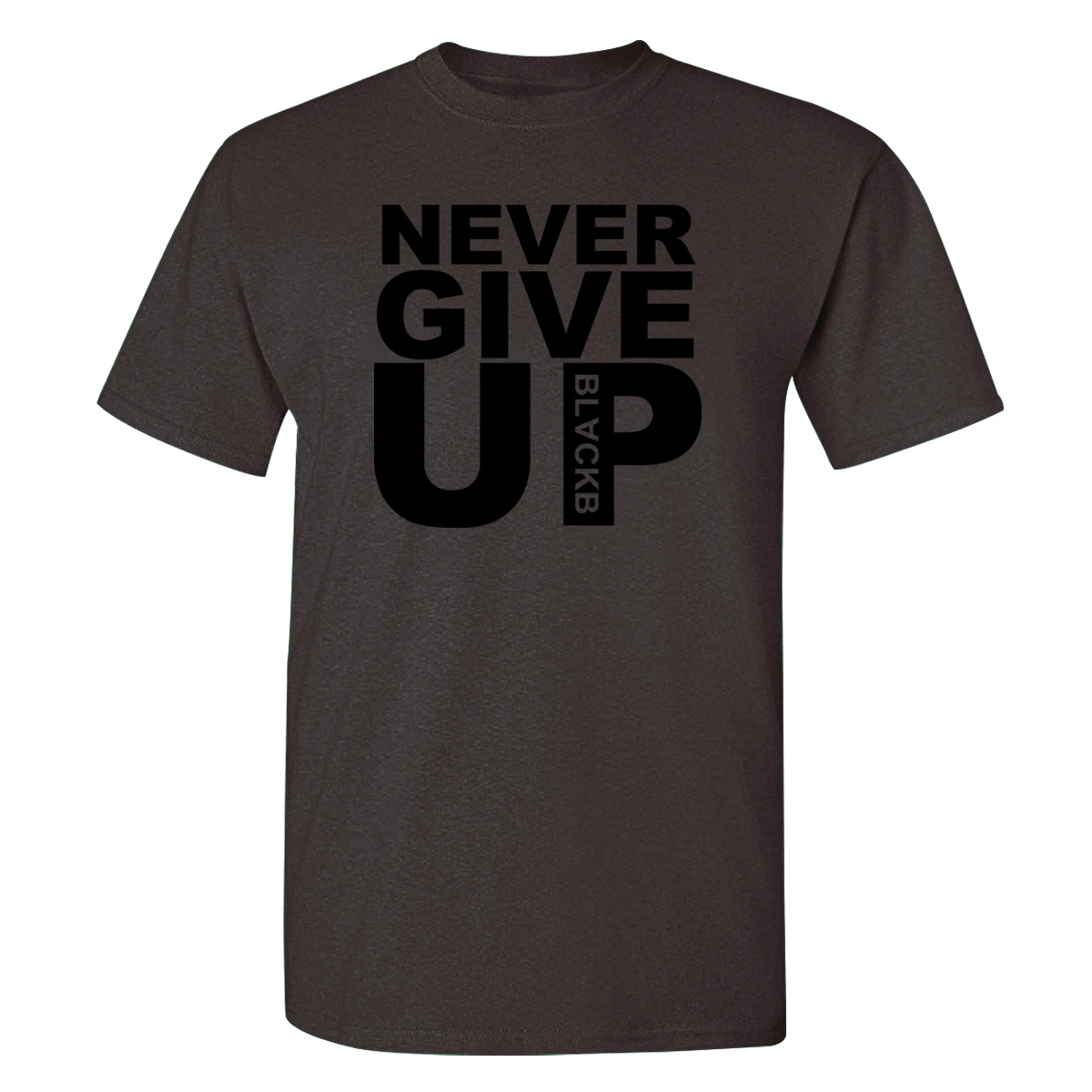 Футболка с принтом «Never Give Up Liverpool», мужские футболки с надписью «Mo Salah You'll Never Walk Alone», Топ, футболка в стиле Харадзюку, Мужская футболка - Цвет: Dark brown 1