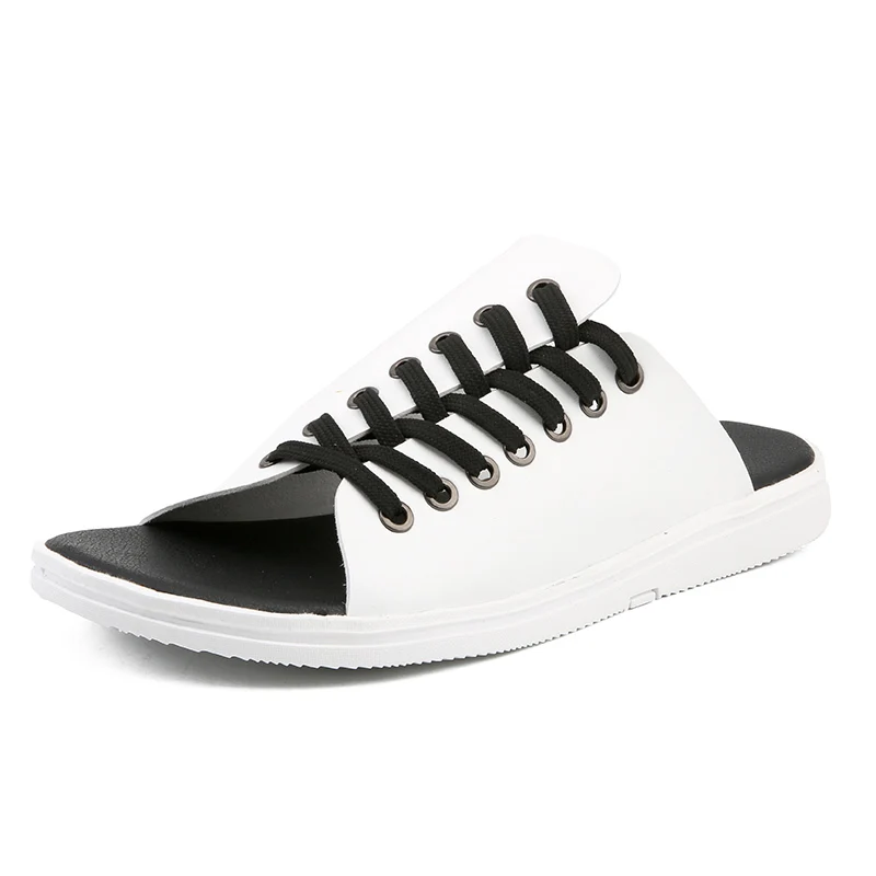Classic Men Soft Sandals Comfortable Summer Shoes Leather Big Size 1687 | Обувь
