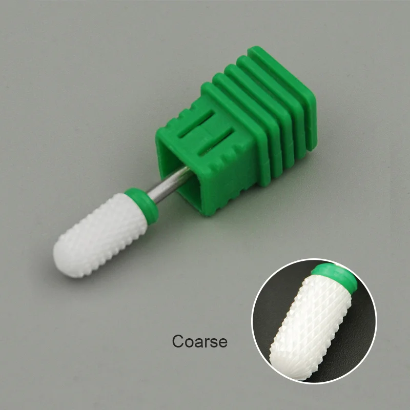 Round Head C KADS керамическое алмазное сверло для ногтей, фреза, 3/32 дюйма, Электрический роторный сверло для кутикулы маникюра педикюра, сверло - Цвет: Round Head C