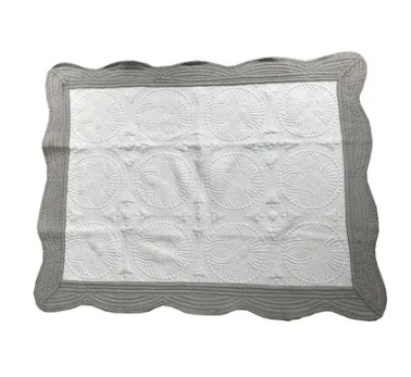 white and grey Перекрестное одеяло, быстрая, взрывное стеганое хлопковое детское одеяло с вышивкой, детское одеяло 36x46 дюймов - Цвет: white and grey
