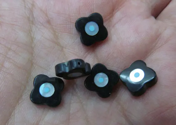 Настоящая Швабра перламутровая гвоздики птица и крест Хамса круглая монета