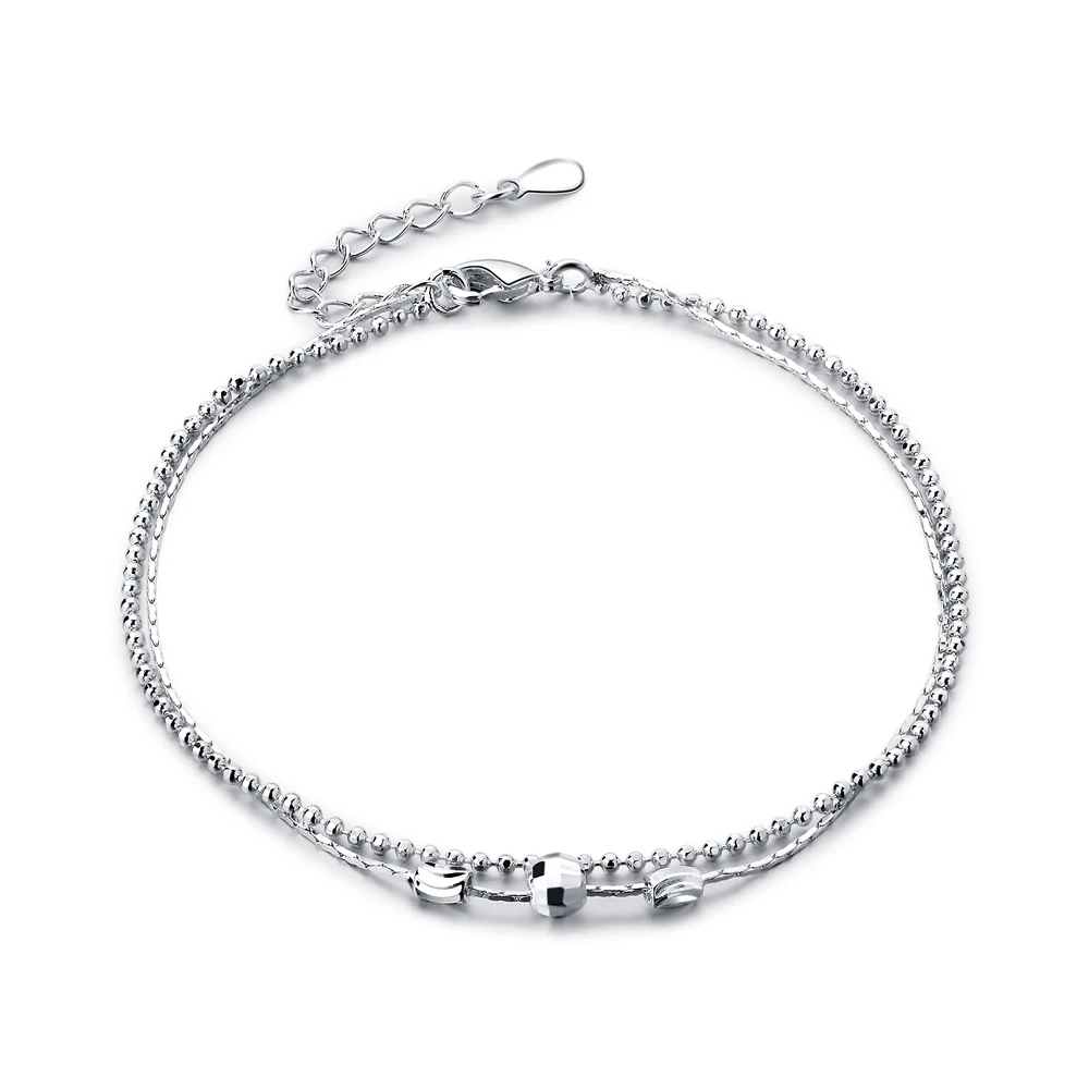 Классические маленькие бисерные браслеты для женщин посеребренные удлиненные