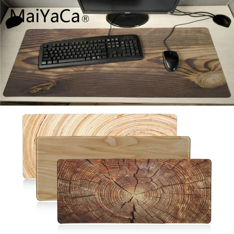 Фото Игровой коврик для мыши MaiYaCa ноутбука с коричневой текстурой под дерево